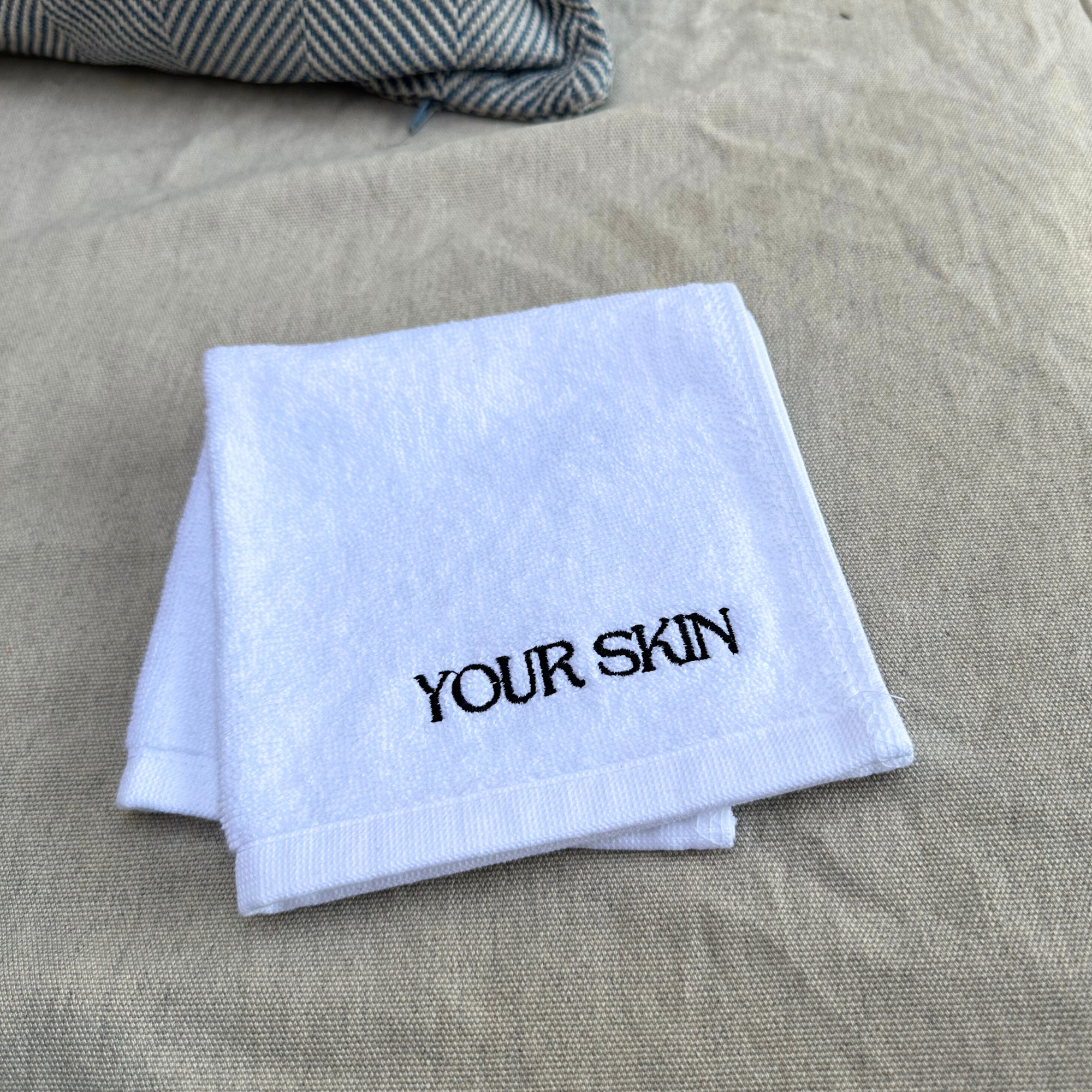 Luxury White Cotton Face Towel